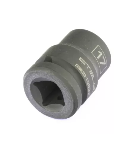 Головка ударная шестигранная, 17 мм, 1/2, CrMo Stels