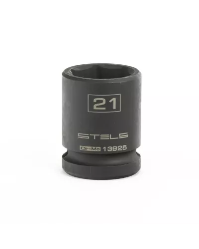 Головка ударная шестигранная, 21 мм, 1/2, CrMo Stels