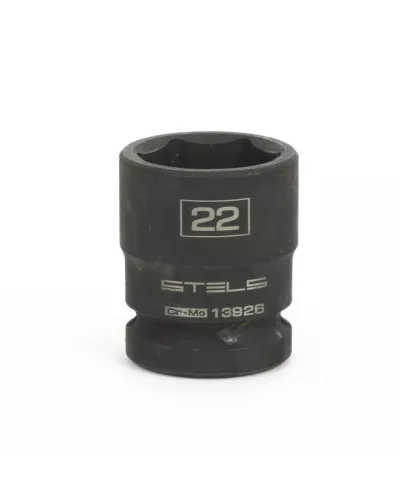 Головка ударная шестигранная, 22 мм, 1/2, CrMo Stels