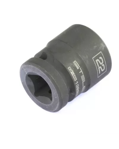 Головка ударная шестигранная, 22 мм, 1/2, CrMo Stels