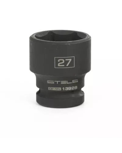 Головка ударная шестигранная, 27 мм, 1/2, CrMo Stels
