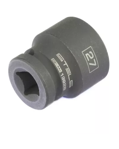 Головка ударная шестигранная, 27 мм, 1/2, CrMo Stels