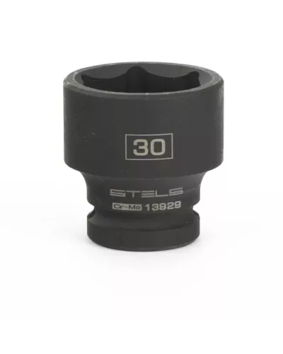 Головка ударная шестигранная, 30 мм, 1/2, CrMo Stels