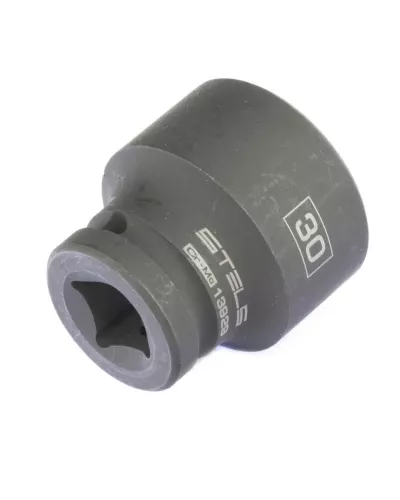 Головка ударная шестигранная, 30 мм, 1/2, CrMo Stels