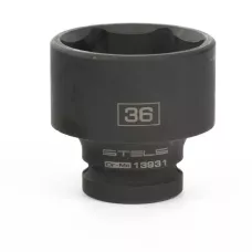Головка ударная шестигранная, 36 мм, 1/2, CrMo Stels