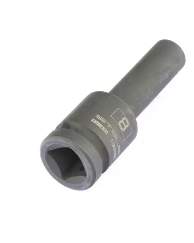 Головка ударная удлиненная шестигранная, 8 мм, 1/2, CrMo Stels