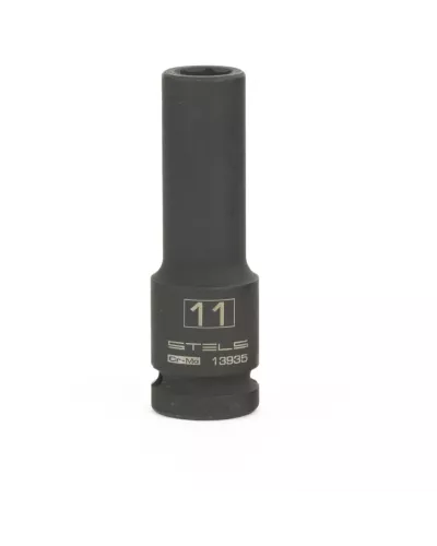 Головка ударная удлиненная шестигранная, 11 мм, 1/2, CrMo Stels