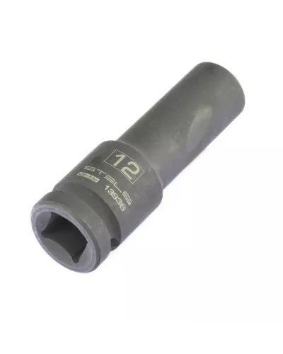 Головка ударная удлиненная шестигранная, 12 мм, 1/2, CrMo Stels