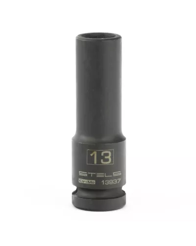 Головка ударная удлиненная шестигранная, 13 мм, 1/2, CrMo Stels