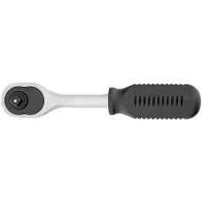 Ключ-трещотка 1/4", 45 зубьев, с быстрым сбросом, CrV, хром Сибртех