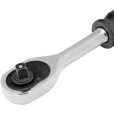 Ключ-трещотка 1/4", 45 зубьев, с быстрым сбросом, CrV, хром Сибртех