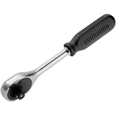 Ключ-трещотка 1/2", 45 зубьев, с быстрым сбросом, CrV, хром Сибртех