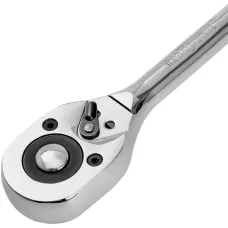 Ключ-трещотка 1/2", 45 зубьев, с быстрым сбросом, CrV, хром Сибртех