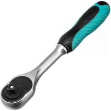 Ключ трещотка 1/4, 72 зуба, с быстрым сбросом, СrV Stels