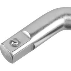 Вороток Г-образный DENZEL 250*50 мм, квадрат 1/2", CrV, матовый хром