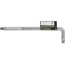 Вороток Г-образный DENZEL 300*75 мм, квадрат 1/2", CrV, матовый хром