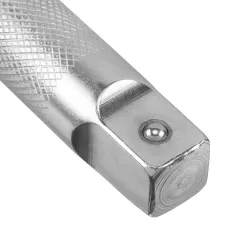 Вороток Г-образный DENZEL 300*100 мм, квадрат 3/4", CrV, матовый хром