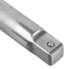 Вороток Г-образный DENZEL 450*150 мм, квадрат 3/4", CrV, матовый хром