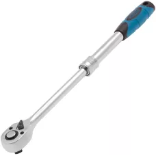 Ключ телескопический трещоточный GROSS 1/2", 305-445 мм, CrV, хромир., 2-х комп. рукоятка 14070