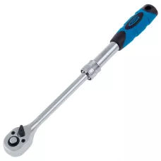 Ключ телескопический трещоточный GROSS 3/8", 215-315 мм, CrV, хромир., 2-х комп. рукоятка 14072