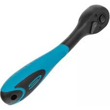 Ключ-трещотка GROSS 3/8", 72 зуба, Comfort, с быстрым сбросом, CrV, 2-х комп. рукоятка 14084