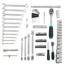 Набор инструментов, 1/2, 1/4, CrV, пластиковый кейс, 88 предметов Stels