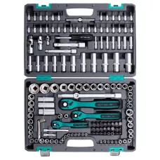 Набор инструмента, 1/4, 3/8, 1/2, Cr-V, S2, усиленный кейс, 151 предмет Stels