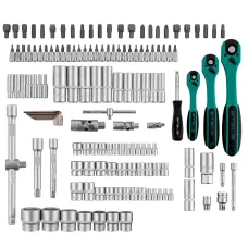 Набор инструмента, 1/4, 3/8, 1/2, Cr-V, S2, усиленный кейс, 151 предмет Stels