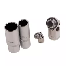 Набор инструментов, 1/2, 1/4, CrV, пластиковый кейс, 76 предметов, двенадцатигранные головки Stels