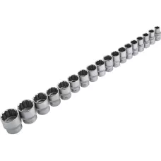 Набор инструментов, 1/2, 1/4, CrV, пластиковый кейс, 94 предмета, двенадцатигранные головки Stels