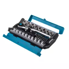 Набор торцевых головок, трещотка 120 зубьев, 36 предметов, 1/2", CrV GROSS 14144