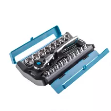 Набор торцевых головок, трещотка 120 зубьев, 36 предметов, 1/2", CrV GROSS 14144