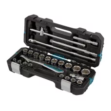 Набор инструментов 24 предмета, 120 зубьев, CrV, 1/2" GROSS 14147