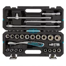 Набор инструментов 24 предмета, 120 зубьев, CrV, 1/2" GROSS 14147