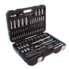 Набор инструментов GROSS 109 предметов, 120 зубьев, CrV 1/4, 1/2" 14155