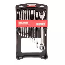 Набор ключей комбинированных, трещоточных 11 шт. MATRIX 14795