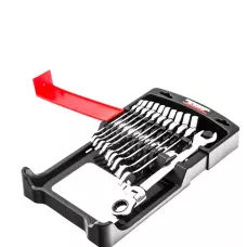 Набор ключей комбинированных, трещоточных шарнирных 11 шт. MATRIX 14796