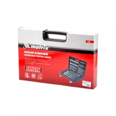 Набор ключей комбинированных, трещоточных шарнирных 13 шт. MATRIX 14798