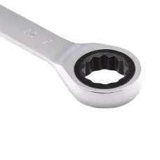 Ключ комбинированный трещоточный, 32 мм, CrV, зеркальный хром MATRIX 14818