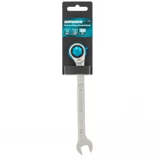 Ключ комбинированный трещоточный GROSS, 12 мм, количество зубьев 100 14850