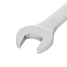 Ключ комбинированный трещоточный, 27 мм, CrV, шарнирный, зеркальный хром MATRIX 14872