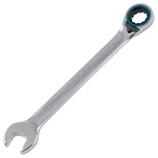 Набор ключей комбинированных с трещоткой GROSS, 8 - 19 мм, 7шт., реверсивные, CrV 14892