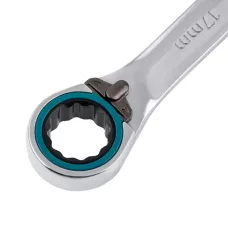 Набор ключей комбинированных с трещоткой GROSS, 8 - 19 мм, 7шт., реверсивные, CrV 14892