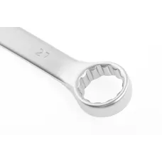 Ключ комбинированный, 27 мм, CrV, матовый хром Stels