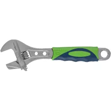 Ключ разводной, 200мм, переставная губка, 2-х комп.рукоятка Сибртех