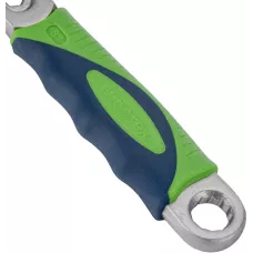 Ключ разводной, 200мм, переставная губка, 2-х комп.рукоятка Сибртех