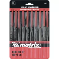 Набор надфилей, 160 х 4 мм, 10 шт MATRIX 15818