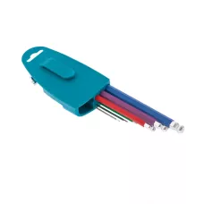 Набор ключей имбусовых GROSS HEX, 1,5–10 мм, S2, 9 шт., магнит, экстра-длинные с шаром, хром/краска 16400