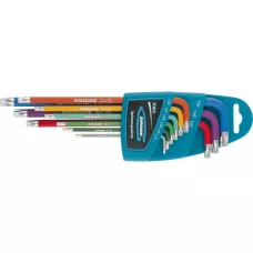 Набор ключей имбусовых GROSS TORX-TT, 9 шт: T10-T50, магнит, S2, экстра-длинные, хром/краска 9 штук 16402