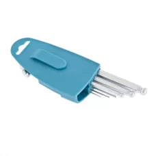 Набор ключей имбусовых GROSS HEX, 1,5–10 мм, S2, 9 штук, удлиненные с шаром, сатинированные 16403